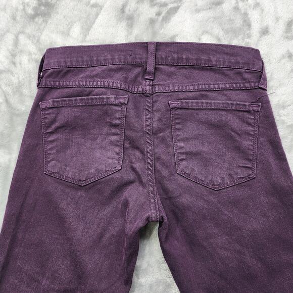 Flying Monkey Jeans Womens 26 Purple Low Rise Skinny Leg Ankle Stretch Denim - Picture 4 of 13